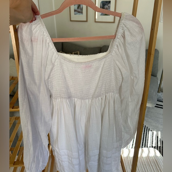 Pink Lily white long sleeve boho dress - Picture 5 of 7